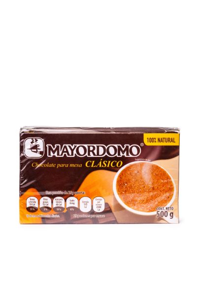 Chocolate Mayordomo Classic Chocolate, 500 g