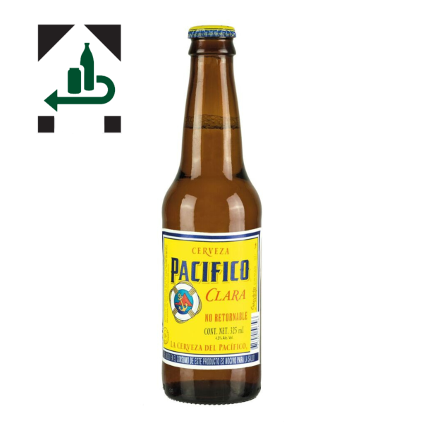 Pacifico Bier, helles Bier aus Mexiko, 4,5% vol, 355 ml