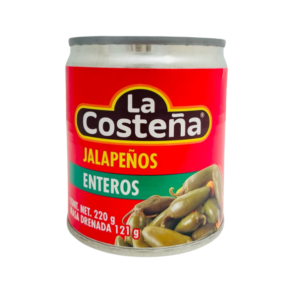 La Costeña, Jalapeño-Chilis (ganz), 220 g | Abtropfgewicht 121 g