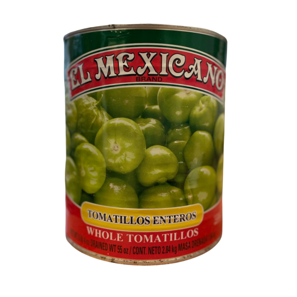 Tomatillos enteros, El Mexicano. Lata de 2,84 kg | Peso drenado 1,56 kg