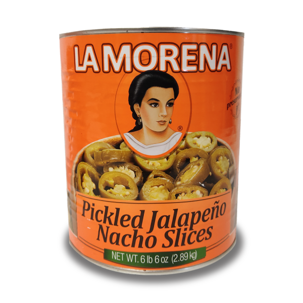 La Morena, Grüne Jalapeños in Scheiben für Nachos, Dose mit 3,16 kg | Abtropfgewicht 2,89 kg